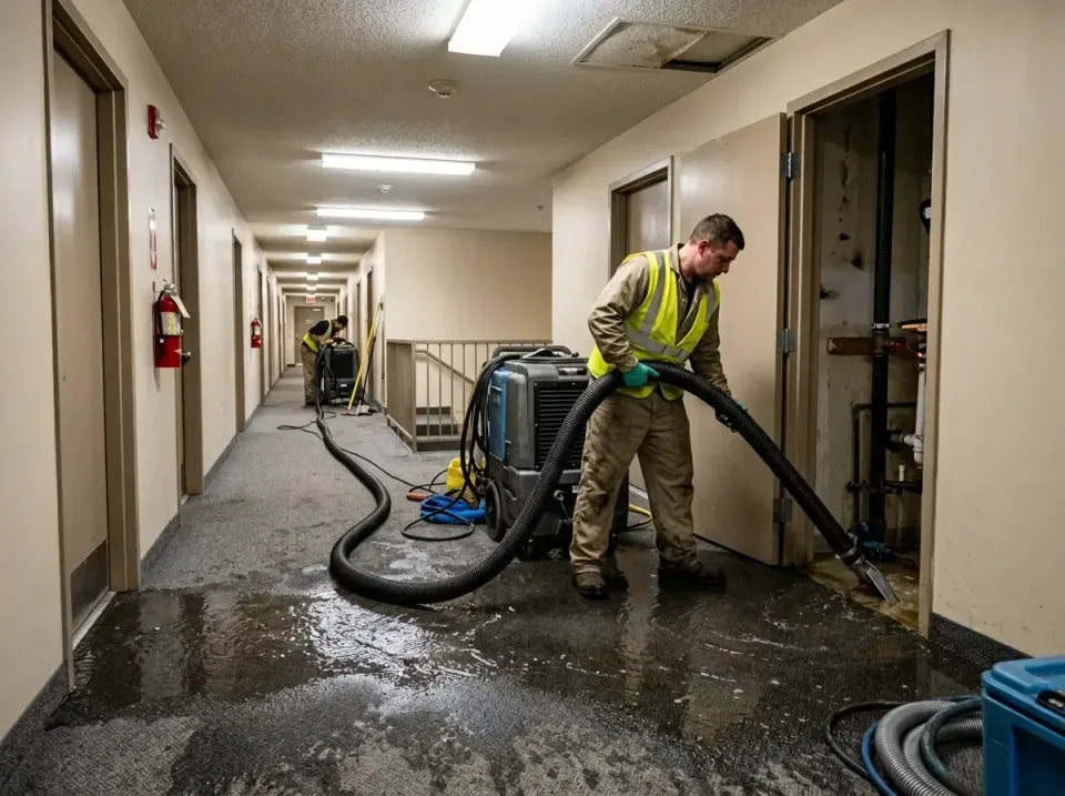 multi-unit-apartment-hallway-f-005 — frequently asked questions, Emergency Burst Pipe Water Extraction & Removal in Silver L…